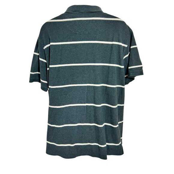 Men's Blue By Pronto Uoma Striped Polo Shirt Sz XXL Gray Striped Short Sleeve - Picture 5 of 6